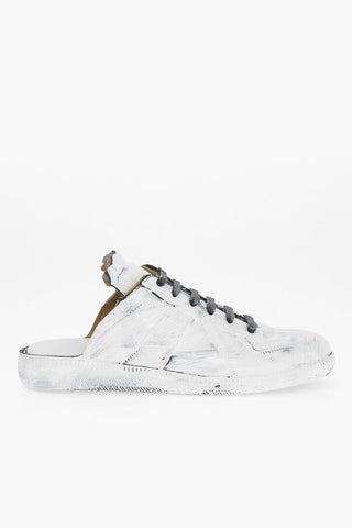MM22 Open Back Patent Leather Sneakers