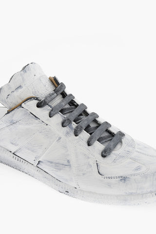 MM22 Open Back Patent Leather Sneakers