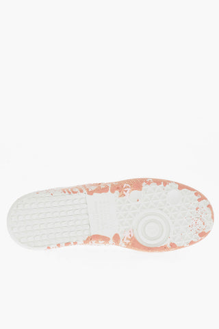 MM22 Cotton Low Top Sneakers with Painted Detail