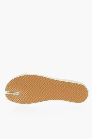 MM22 Leather TABI High-Top Sneakers with Golden Details