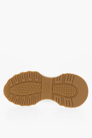 MM22 Leather and Fabric Low Top Sneakers