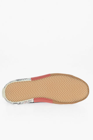 MM22 Paint Effect Canvas Low Top Sneakers