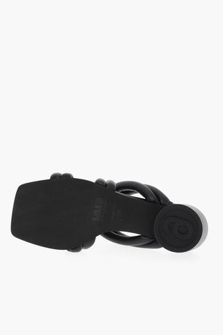MM6 Faux Leather Sandals with Knotted Straps 5,5cm