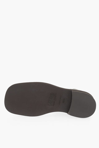 MM6 Leather Booties with Zip Closure Heel 5.5cm