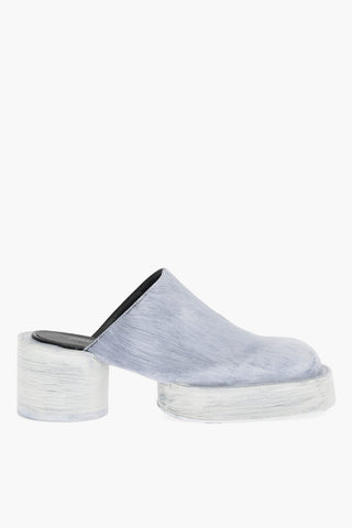 MM6 Patent-Effect Leather Mules with 6.5cm Heel