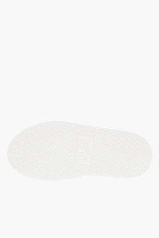 MM6 Suede and Cotton High-Top Sneakers with Platform 5cm
