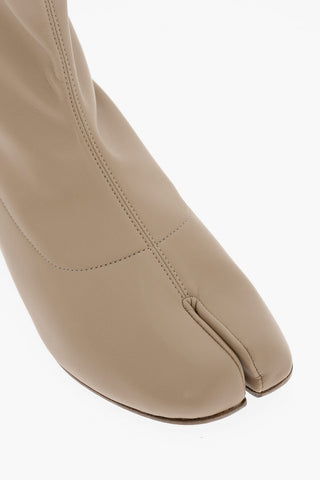 MM22 Soft Leather TABI Sock Ankle Boots 4cm