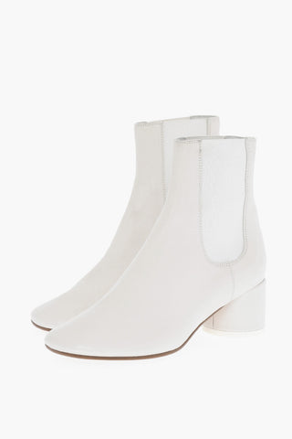 MM6 Leather Chelsea Boots Heel 5cm