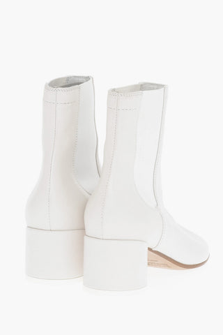 MM6 Leather Chelsea Boots Heel 5cm