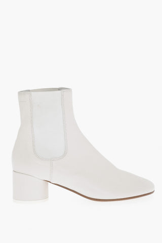 MM6 Leather Chelsea Boots Heel 5cm