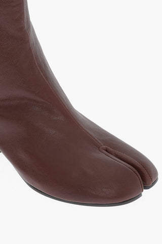 MM22 Leather TABI Ankle Boots Heel 3cm