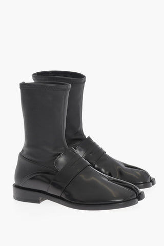 MM22 Leather TABI ANkle Boots