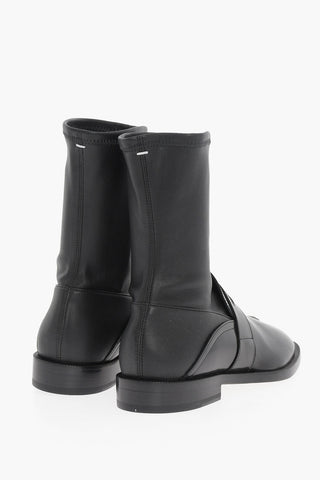 MM22 Leather TABI ANkle Boots