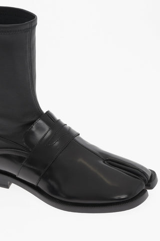 MM22 Leather TABI ANkle Boots