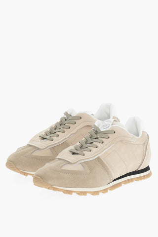MM22 Fabric and Suede Low Top Sneakers