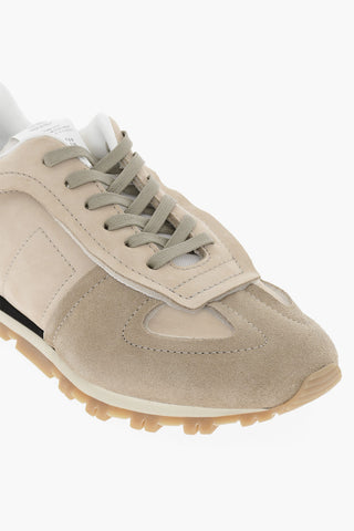 MM22 Fabric and Suede Low Top Sneakers