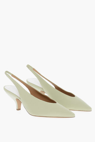 MM22 Leather Slingback with Spool Heel 9cm