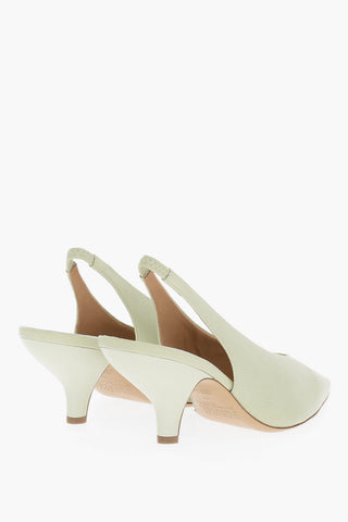 MM22 Leather Slingback with Spool Heel 9cm