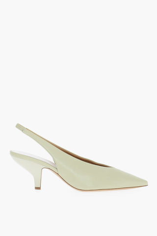 MM22 Leather Slingback with Spool Heel 9cm