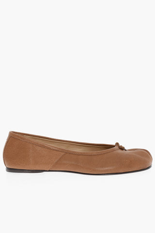 MM22 Leather TABI Ballet Flats
