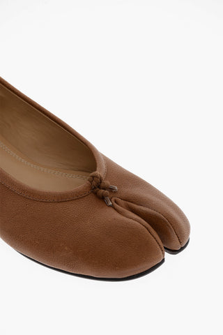MM22 Leather TABI Ballet Flats