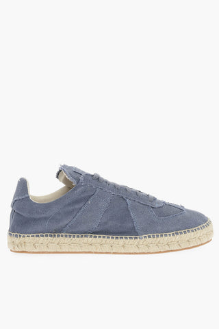 MM22 Canvas Low Top Sneakers with Juta Detail