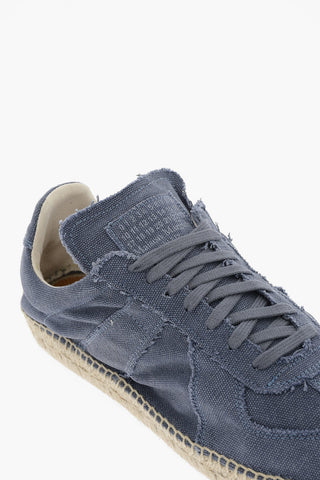 MM22 Canvas Low Top Sneakers with Juta Detail