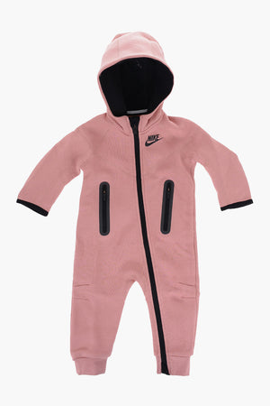 Jumpsuit aus Baumwollmischung mit Kapuze