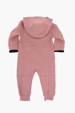 Jumpsuit aus Baumwollmischung mit Kapuze