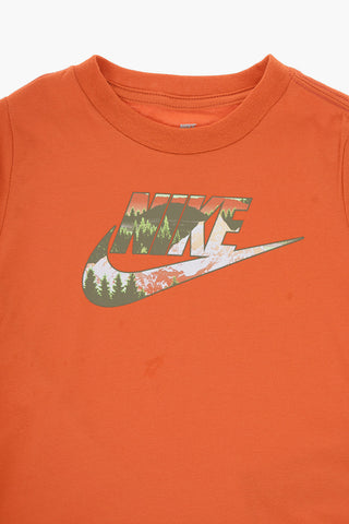 Long Sleeve Crew Neck T-Shirt with Printed Logo