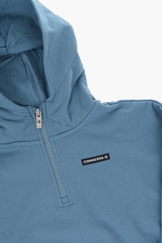 Oversize Hoodie mit halbem Reißverschluss