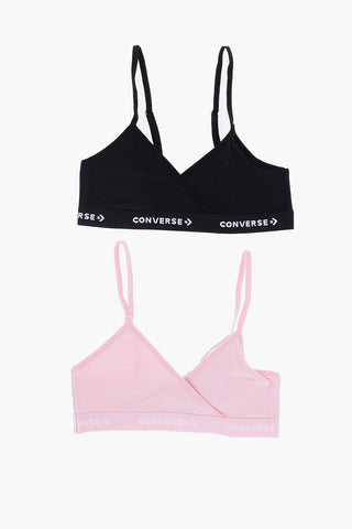 Set of 2 Stretch Cotton Triangle Bras