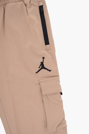 AIR JORDAN Pantaloni Cargo in Tinta Unita con Elastico in Vita