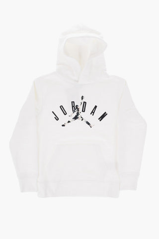 AIR JORDAN Fleeced Cotton Hoodie with Printed Logo