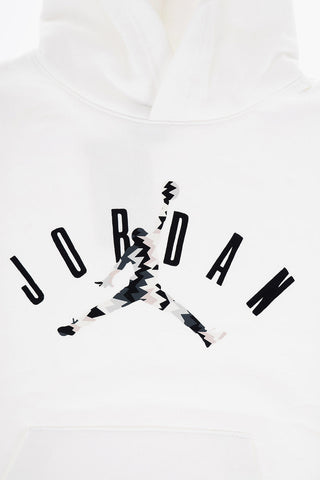 AIR JORDAN Fleeced Cotton Hoodie with Printed Logo