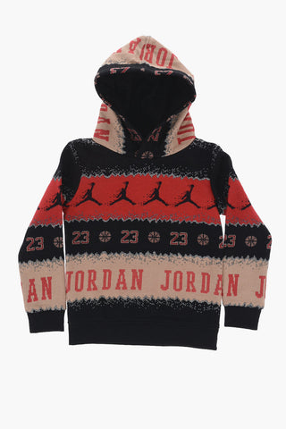 AIR JORDAN Set Felpa Hoodie e Joggers in Cotone Felpato