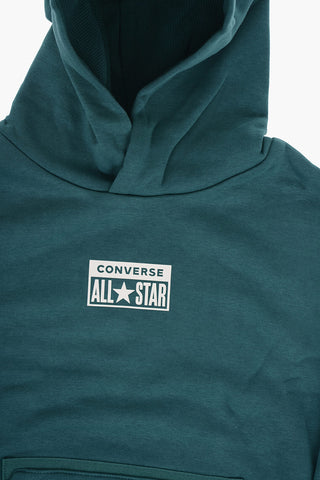 ALL STAR 후디 RELAXED 기모 혼방 코튼 큰 앞 패치 포켓