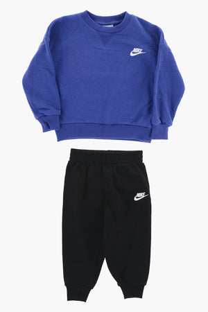 Set Rundhals-Sweatshirt SNOW DAY und Jogger aus Baumwoll-Fleece-Mix