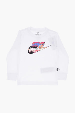 Langärmeliges Rundhals-T-Shirt mit Logo-Print