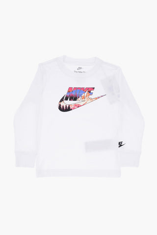 Langärmeliges Rundhals-T-Shirt mit Logo-Print