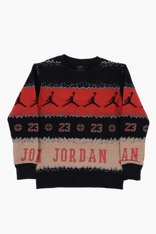 AIR JORDAN Patterned MJ HOLIDAY Crew-neck Sweatshirt