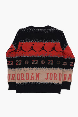 AIR JORDAN Patterned MJ HOLIDAY Crew-neck Sweatshirt
