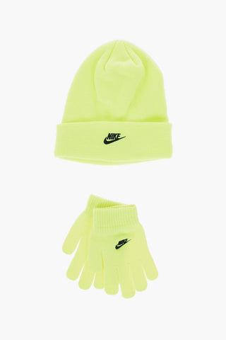 Set Benie e Guanti CLUB Fluo a Tinta unita