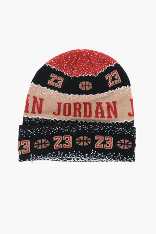 AIR JORDAN Beanie HOLIDAY Allover Bestickt