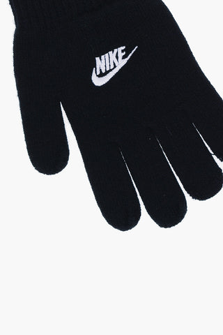 Solid Color Beanie and Gloves Set with Embroidered Logo