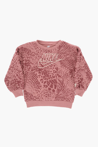 Set Crewneck Sweatshirt with Animal Print and Leggings