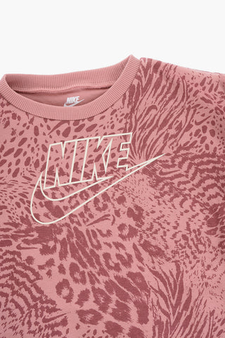 Set Crewneck Sweatshirt with Animal Print and Leggings