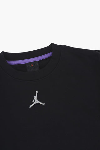 AIR JORDAN Solid Crewneck Sweatshirt with Embroidered Logo