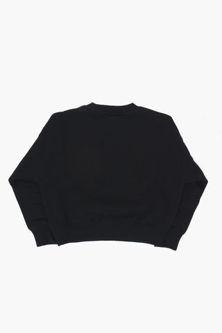 AIR JORDAN Solid Crewneck Sweatshirt with Embroidered Logo