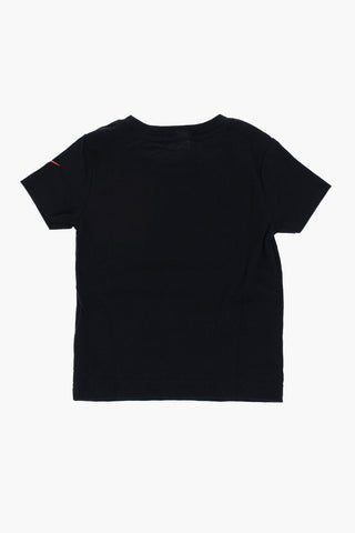 크루넥 티셔츠 프린트 로고